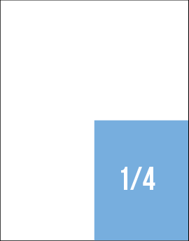 1/4 of page publicity